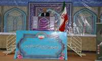 سخنراني رياست محترم شبكه بهداشت و درمان شميرانات قبل از خطبه هاي نماز جمعه فشم 