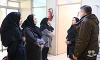 بازدید نوروزی معاون امور بهداشتی و کارشناس مسئول گسترش شبکه از مرکز خدمات جامع سلامت درکه