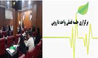 برگزاری جلسه فصلی واحد دارویی