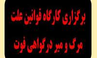  به همت واحد آمار كارگاه "قوانين علت مرگ ومير در گواهي فوت "در  شبكه بهداشت شميرانات برگزار شد.